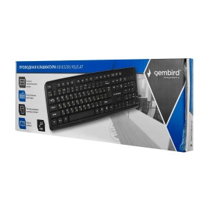 Клавиатура USB, Gembird  KB-8320U-Ru-Lat-BL, Черный 