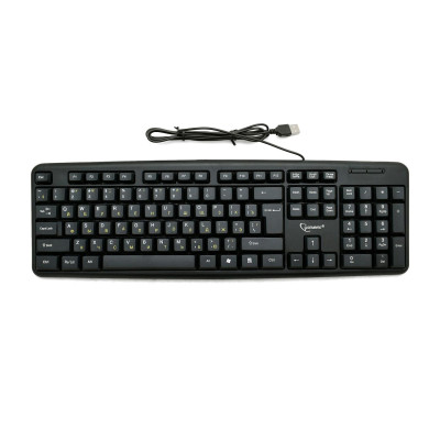 Клавиатура USB, Gembird  KB-8320U-Ru-Lat-BL, Черный