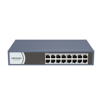 Сетевой коммутатор Hikvision DS-3E0116R-O Switch 16 port 10/100M rack/desk