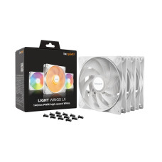 Вентилятор для компьютерного корпуса, Bequiet!, Light Wings LX 140mm PWM high-speed White Triple pack, BL131, 140мм PWM High-Speed 3-Pack вентилятор, 1800 об/мин, 75.12 / 127.9 CFM, 30,5 dB(A), 140*140*25мм, Белый