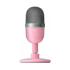 Микрофон, Razer, Seiren Mini, RZ19-03450200-R3M1, Конденсаторный, 110 дБ, 16 Ом, 20 - 20000Гц, Розовый Микрофон, Razer, Seiren Mini, RZ19-03450200-R3M1, Конденсаторный, 110 дБ, 16 Ом, 20 - 20000Гц, Розовый