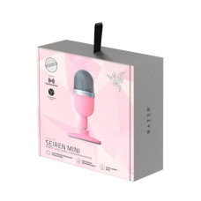 Микрофон, Razer, Seiren Mini, RZ19-03450200-R3M1, Конденсаторный, 110 дБ, 16 Ом, 20 - 20000Гц, Розовый Микрофон, Razer, Seiren Mini, RZ19-03450200-R3M1, Конденсаторный, 110 дБ, 16 Ом, 20 - 20000Гц, Розовый