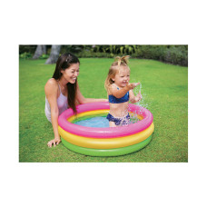 Детский надувной бассейн Sunset Glow 86 х 25 см, INTEX, 58924NP, Винил, 56л., 1+, Надувное дно, Многоцветный, Цветная коробка