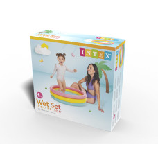 Детский надувной бассейн Sunset Glow 86 х 25 см, INTEX, 58924NP, Винил, 56л., 1+, Надувное дно, Многоцветный, Цветная коробка