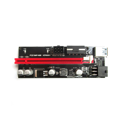 Плата расширения, X-Game, R-PR Lan, Три разъема 6pin, USB-кабель 60 см, Вес 100 г/шт., Напряжение 3 В, 8 конденсаторов, Позолоченный USB, Прорезь для металлического щита, Сумка на молнии из ПВХ