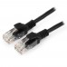 Патч-корд Cablexpert PP12-5M/BK, черный Cable Patch cord UTP 5e-Cat 5 m