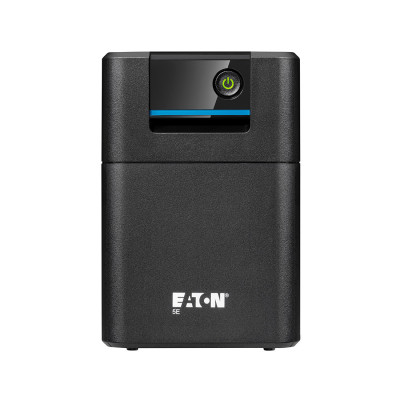 Источник бесперебойного питания, Eaton, 5E700UD, Мощность 700ВА/360Вт, Диапазон работы AVR: 140-300В, Бат.: 12В/7 Ач*1шт., Аппроксимированная синусоида, 2 вых.: 2 розетки Schuko, 1 USB порт, Цвет Чёрный