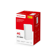 Маршрутизатор, Mercusys, MB130-4G, 802.11a/b/g/n/ac, AC1200, 1 LAN/WAN 10/100 Мбит/с, 1 порт LAN 10/100 Мбит/с, 2 порта для подключения внешней антенны 4G/3G, 1 слот для установки Nano SIM-карты
