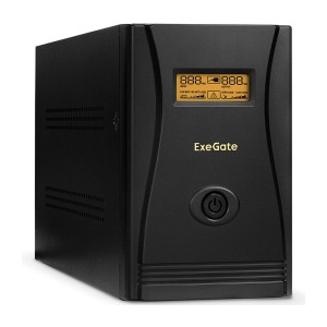 Блок бесперебойного питания ExeGate LLB-2200.LCD.AVR.2SH.RJ.USB 