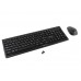 Клавиатура и мышь, USB, Gembird KBS-7200, Черный KeyBoard + mouse, wireless, black