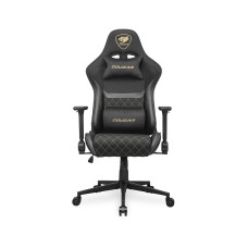 Игровое компьютерное кресло, Cougar, ARMOR One V2 Gold F, Тканное покрытие, (Ш)58*(Г)52*(В)121 (128) см, Чёрно-золотой