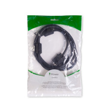 Интерфейсный кабель, iPower, iPiVGAMM18 , VGA 15M/15M 1.8 м., Чёрный