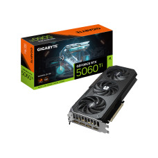 Видеокарта, Gigabyte, RTX5060Ti GAMING OC 8G (GV-N506TGAMING OC-8GD) 4719331356019, GDDR7, 128bit, 1-HDMI, 3-DP, Windforce 3X Fan, 281*119*40 мм, Цветная коробка
