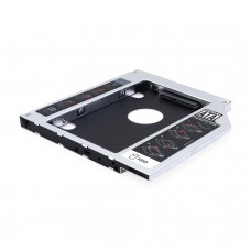 Адаптер для установки SSD/HDD вместо DVD в ноутбук, Gembird MF-95-01 