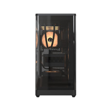 Компьютерный корпус, Formula V, Crystal U9 PA Black, EATX/ATX/micro ATX, USB Type C/3.0*2, HD-Audio, Кулер 4*120 мм ARGB, Высота процессорного кулера до 182мм, Длина VGA до 420мм, 1*3.5"/1*2.5", Толщина 0,7мм, 480x235x484мм, Без Б/П, Черный
