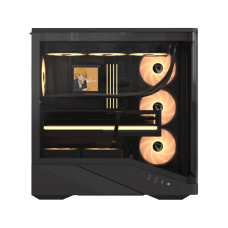Компьютерный корпус, Formula V, Crystal U9 PA Black, EATX/ATX/micro ATX, USB Type C/3.0*2, HD-Audio, Кулер 4*120 мм ARGB, Высота процессорного кулера до 182мм, Длина VGA до 420мм, 1*3.5"/1*2.5", Толщина 0,7мм, 480x235x484мм, Без Б/П, Черный