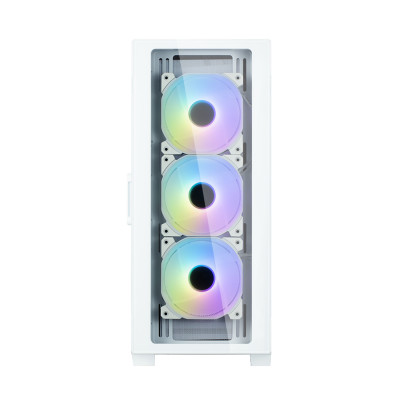 Компьютерный корпус, Zalman, i3 NEO TG White, Mid Tower, ATX / mATX / Mini-ITX, USB 3.0*2/2.0*1, Audio/Mic, Кулер 4*12см ARGB, Высота процессорного куллера до 162мм, Длина VGA до 355 мм, Количество отсеков 2*3.5"/3*2.5", 415*219*484мм, Без Б/П, 