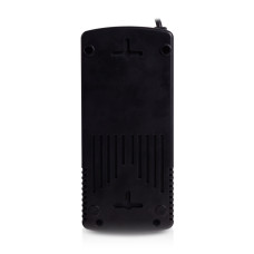 Стабилизатор (AVR), SVC, AVR-1000-L, Мощность 1000ВА/500Вт, LED-индикаторы, Диапазон работы AVR: 174-280В, 4 вых., 1.2 м., Чёрный