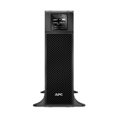 Источник бесперебойного питания, APC, Smart-UPS SRT5KXLI, Онлайн, Мощность 5000ВА/4500Вт, Напольный, 230В, Вых: 6x C13+4x C19 IEC, APCRBC140, Network Card+SmartSlot, Extended runtime, Чёрный