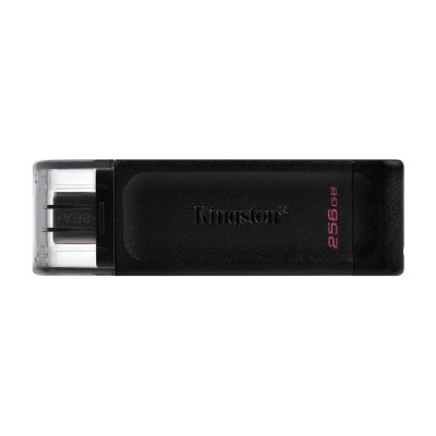 Флешка USB Kingston DT70, 256GB, Черный flash 256GB DT70 USB-C 3.2, black