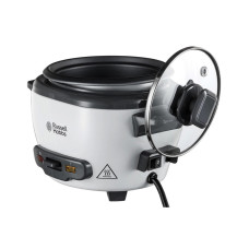Рисоварка, Russell Hobbs, 27030-56, Мощность 300Вт, Объём 1.4л, Кнопочное управление, 1 программа, Антипригарное покрытие, Индикатор готовности, Мерная чашка, Белая