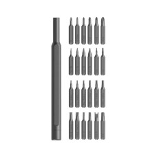 Набор точных отверток, Xiaomi, Mi Precision Screwdriver Kit, BHR4680GL/MJJXLSD002QW, Анодированный алюминиевый сплав, C4 28 мм, Количество бит: 24 шт, Серый
