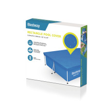 Тент для каркасных бассейнов размером 300 х 201 см, BESTWAY, 58106, Тарпаулин, Синий, Цветная коробка