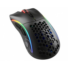 Компьютерная мышь, Glorious, Model D- Wireless, GLO-MS-DMW-MB, Игровая, Оптическая, Беспроводная, Glorious BAMF Sensor, 19000 DPI, 400 IPS, 50G, 1000 Hz, RGB, 6 кнопок, Длина провода 2м, Матовый черный