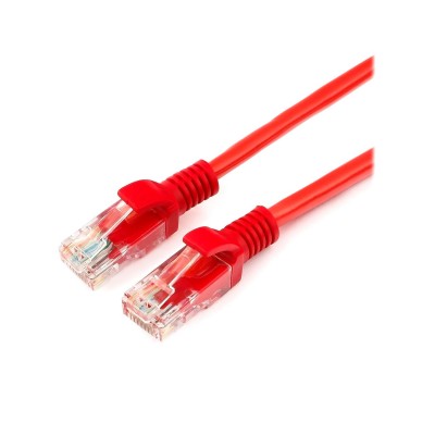 Патч-корд Cablexpert PP12-2M/R, красный Cable Patch cord UTP 5e-Cat 2 m