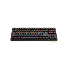 Клавиатура, Rapoo, V500PRO-87, Игровая, USB, Кол-во стандартных клавиш 87, RGB, Алюминий, Анг/Рус, Водонепроницаемый корпус, Черный