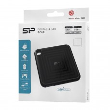 Внешний твердотельный накопитель Silicon Power PC60, SP020TBPSDPC60CK, 2 TB, black 