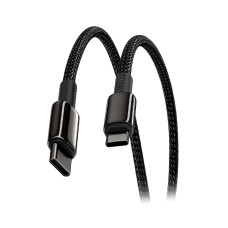 Интерфейсный кабель Baseus Tungsten Gold Air Fast Charging Data Cable USB-C to USB-C 240W 1.2m Black