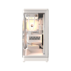 Компьютерный корпус, Formula V, Crystal U9 PA White, EATX/ATX/micro ATX, USB Type C/3.0*2, HD-Audio, Кулер 4*120 мм ARGB, Высота процессорного кулера до 182мм, Длина VGA до 420мм, 1*3.5"/1*2.5", Толщина 0,7мм, 480x235x484мм, Без Б/П, Белый