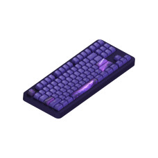 Клавиатура, Dark Project, DPKB_CELESTIAL_87_ANSI_UA, ALU87B Celestial, Игровая, Механическая, TKL, g3ms Voidstone switches, USB, Подсветка RGB, Размер: 369 x 142 x 43 мм., Анг/Рус, Фиолетовый