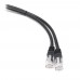 Патч-корд Cablexpert PP12-1M/BK, черный Cable Patch cord UTP 5e-Cat 1 m