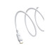 Интерфейсный кабель, Baseus, Silky Series (P10377703213-01), 100W, 2m, Белый