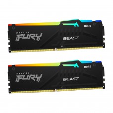 Оперативная память Kingston Fury Beast RGB, KF552C40BBAK2-16, DDR5, 16 GB, Черный 