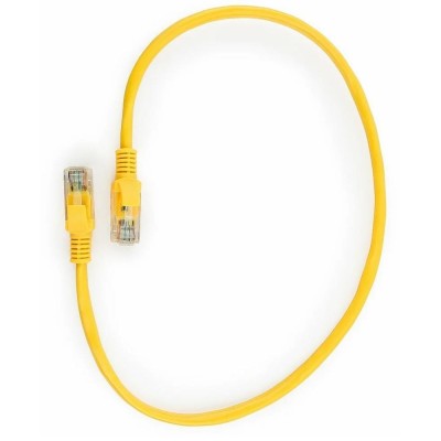 Патч-корд Cablexpert PP12-0.5M/Y, желтый Cable Patch cord UTP 5e-Cat 0.5 m