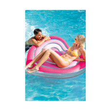 Пляжный матраc для плавания Sweetheart 168 х 142 см, INTEX, 58727EU, Винил, Оригинальной формы, Розовый, Цветная коробка