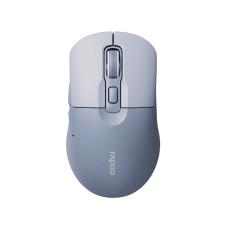 Компьютерная мышь, Rapoo, M308 Silent, Оптическая, 1200/1600/2400 dpi, Беспроводной, 2.4 Ггц., Bluetooth 5.0, Эффективная дистанция 10 м., 1*АА, Батарейки в комплекте, Голубой