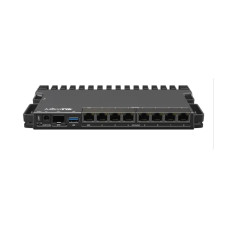 Маршрутизатор, MikroTik, RB5009UPr+S+IN, RouterBORD, 1x 2.5Gbit LAN (802.3af/at PoE-out and POE-in), 7x 1Gbit LAN (802.3af/at PoE-out and POE-in), 1x SFP+ port, RouterOS, metal desktop case, -40°C to 60°C