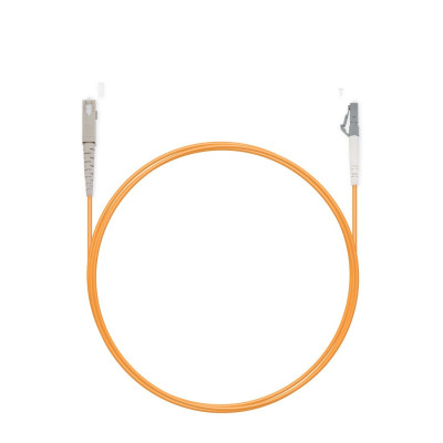 Патч корд оптоволоконный,, LC/UPC-SC/UPC MM OM1 62.5/125 Simplex 3.0мм 1 м, LSZH