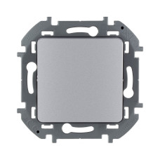 Переключатель одноклавишный, Legrand, 673652, Inspiria с/у 10 А ~250В безвинтовые зажимы алюминий