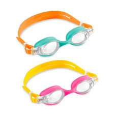 Очки для плавания Kids, INTEX, 55694, Пластик, 3-8, Розовые/Зелёные в ассортименте, Блистер