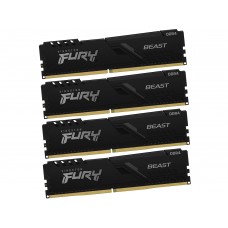 Оперативная память Kingston Fury Beast, KF432C16BBK4/128, DDR4, 128 GB 