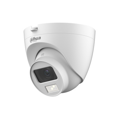 HDCVI видеокамера, Dahua, DH-HAC-HDW1200CLQP-IL-A-0280B, купольная, 2 Мп, интеллектуальная камера с двойным светом