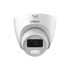 HDCVI видеокамера, Dahua, DH-HAC-HDW1200CLQP-IL-A-0280B, купольная, 2 Мп, интеллектуальная камера с двойным светом