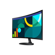Монитор, Samsung, LS24D364GAIXCI, Essential S3 FHD, 24", Изогнутый, 1920x1080, VA, 100 Гц, 16:9, 250 кд/м2, 3000:1, 4 мс, 178/178, 16.7 млн., VGA*1, HDMI*1, Аудиопорт*1, VESA 75*75 мм, Регулировка наклона, кабель HDMI в комплекте, Чёрный