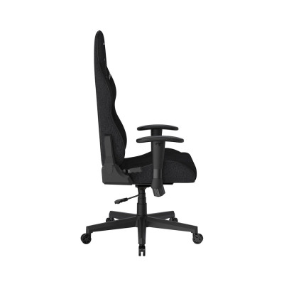 Игровое компьютерное кресло, DX Racer, GC/LPF24FBCFBB/N, Prince series, Рекомендуемый рост: до 180 см, Рекомендуемый вес: до 90 кг, Ткань, Угол наклона до 135°, 2D подлокотники, Нейлоновая основа кресла, Механизм качания: топ-ган, Черный