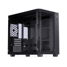 Компьютерный корпус, Jonsbo, TK-3, TK-3 Black, Mid-Tower, ITX/M-ATX/ATX, USB 3.0 Type-C*1/USB 3.0 *2/Audio+Mic*1, Высота процессорного куллера 165мм, Длина VGA до 420мм, 2*3,5" или 1*2,5"/1*3,5", Сталь, Закаленное стекло, 288*438*415мм, Без